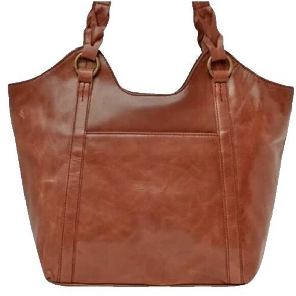 The Sak Sierra Brown Tooled Leather Shopper Tote Shoulder Bag Purse w/Tassel - Picture 5 of 16